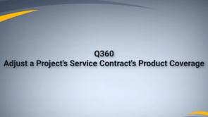 Adjust a Service Contract's Product Coverage