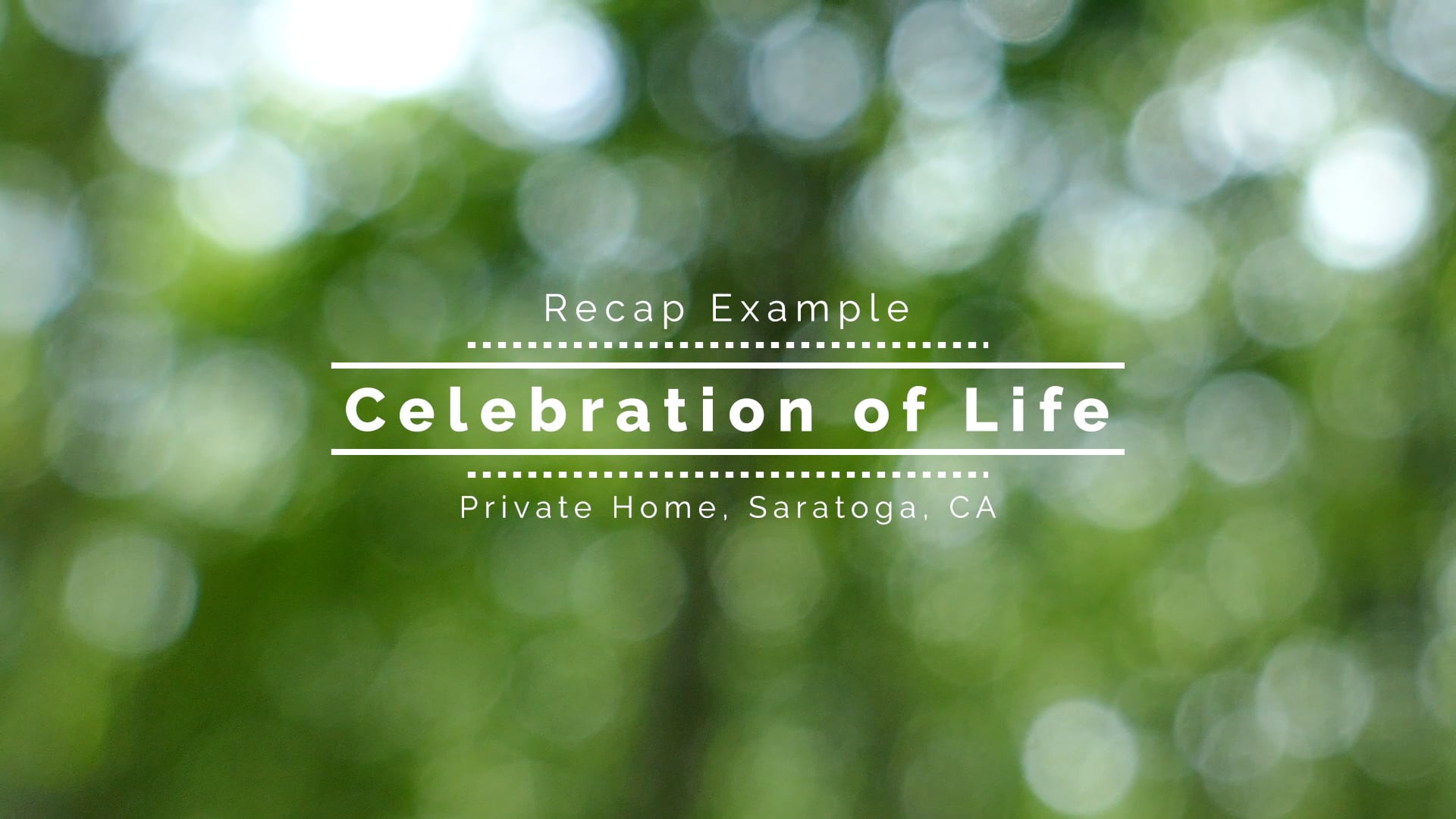 Celebration of Life
