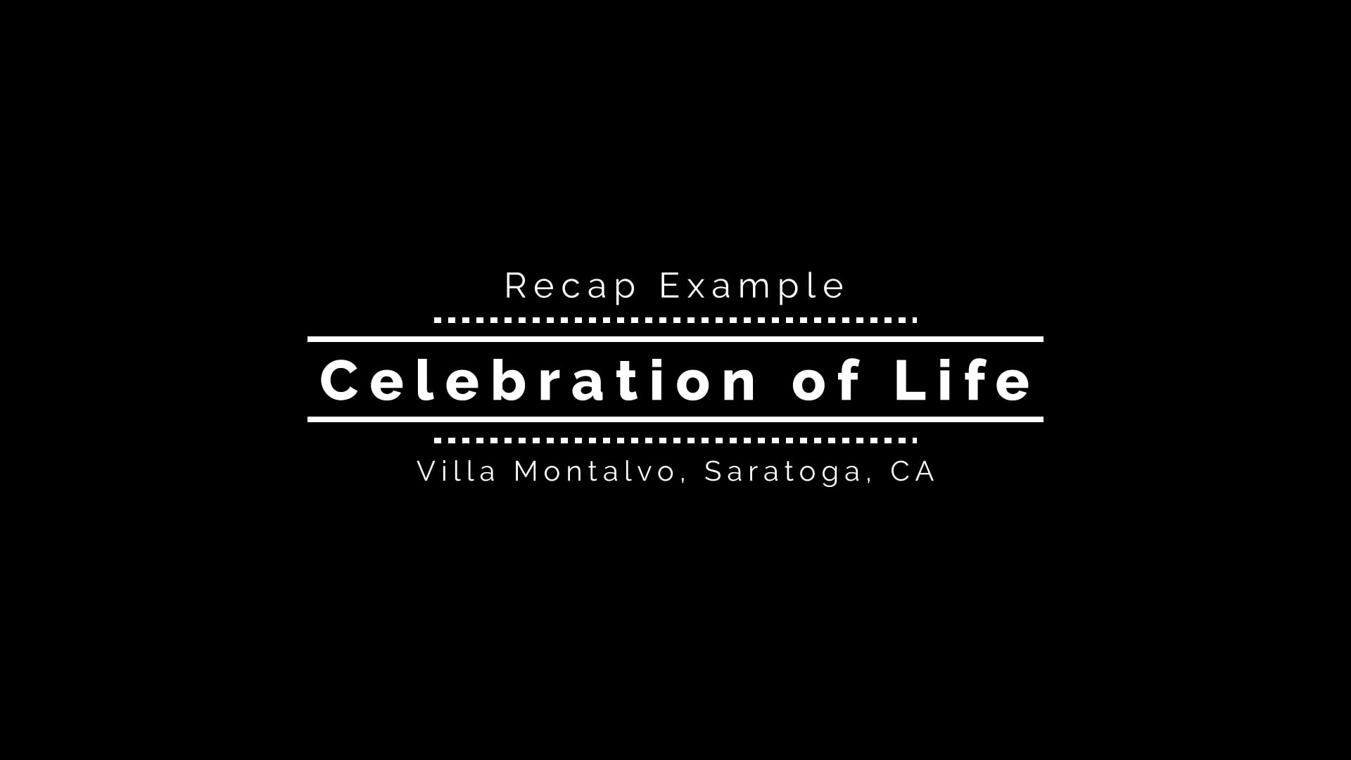 Celebration of Life