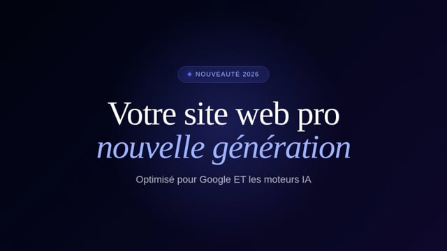 créer votre site web vitrine sur mesure optimisé SEO et GEO 2026
