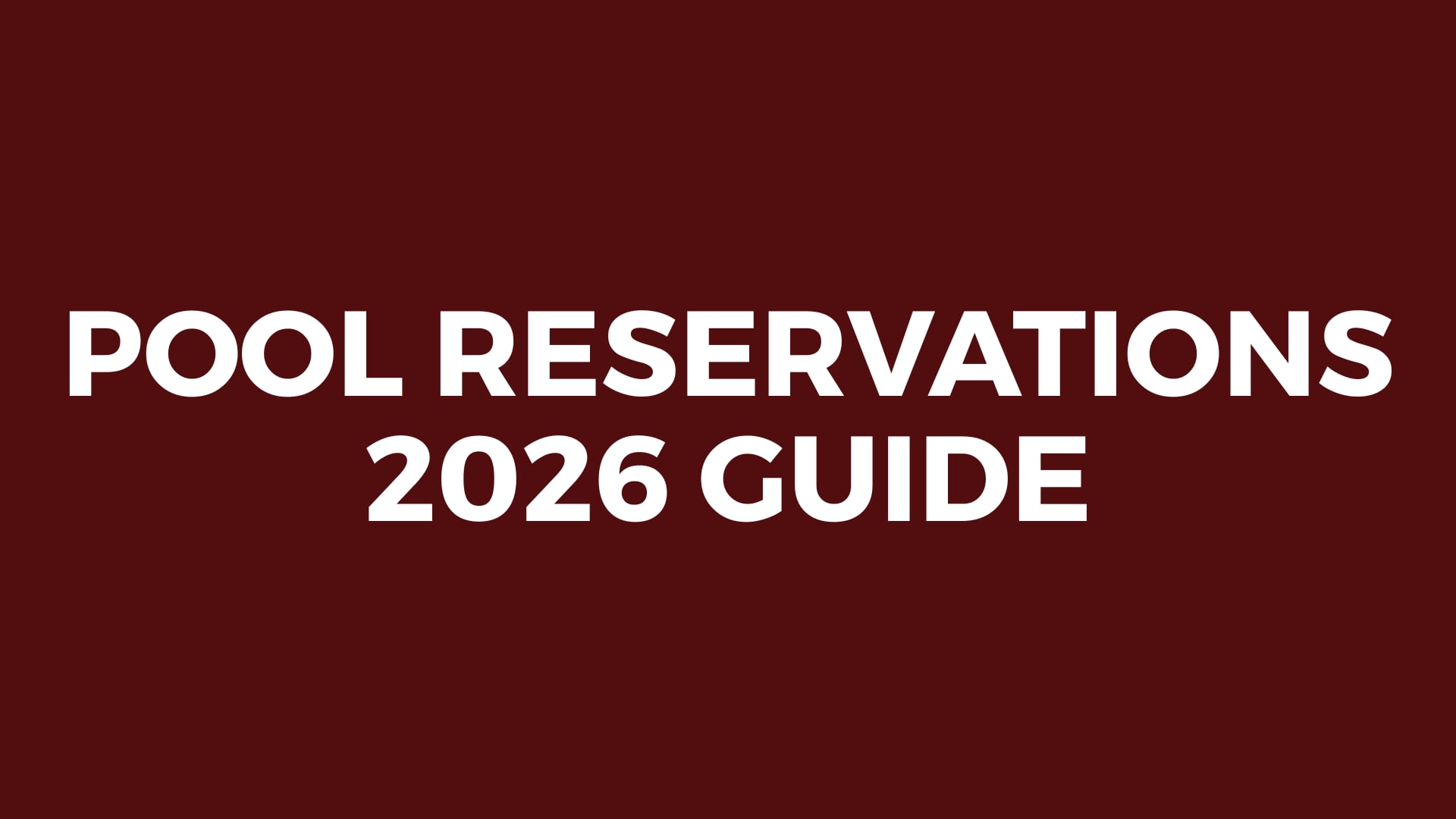 Country Club Pool Reservations Guide | Videos & Movies on Vimeo