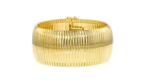 Italian 14kt Yellow Gold-Plated Cleopatra Bracelet