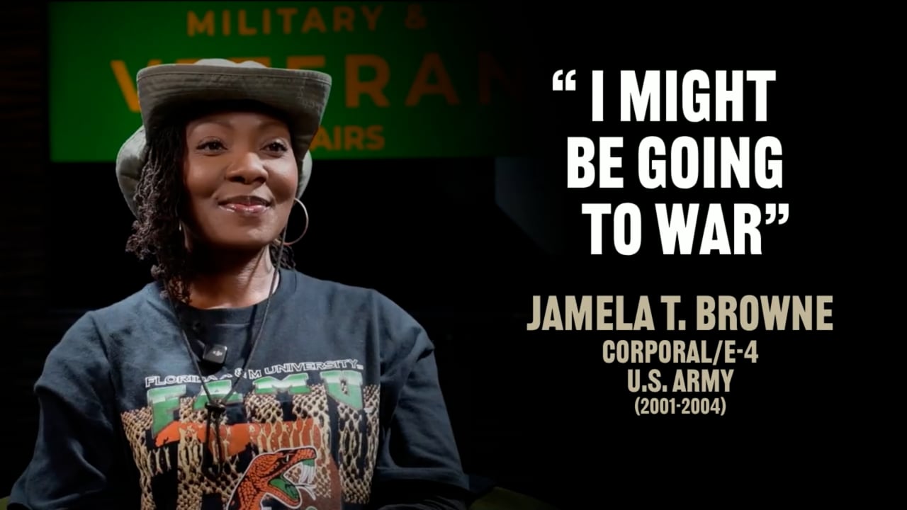 Jamela T. Browne - "I might be going to war"
