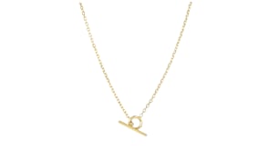 Italian 10kt Yellow Gold Petite Toggle Necklace