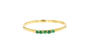 Emerald Ring in 10kt Yellow Gold