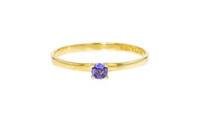 .10 Carat Tanzanite Ring in 10kt Yellow Gold