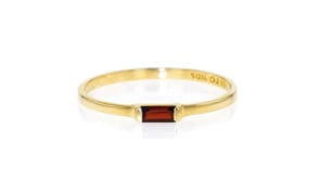 .10 Carat Garnet Ring in 10kt Yellow Gold