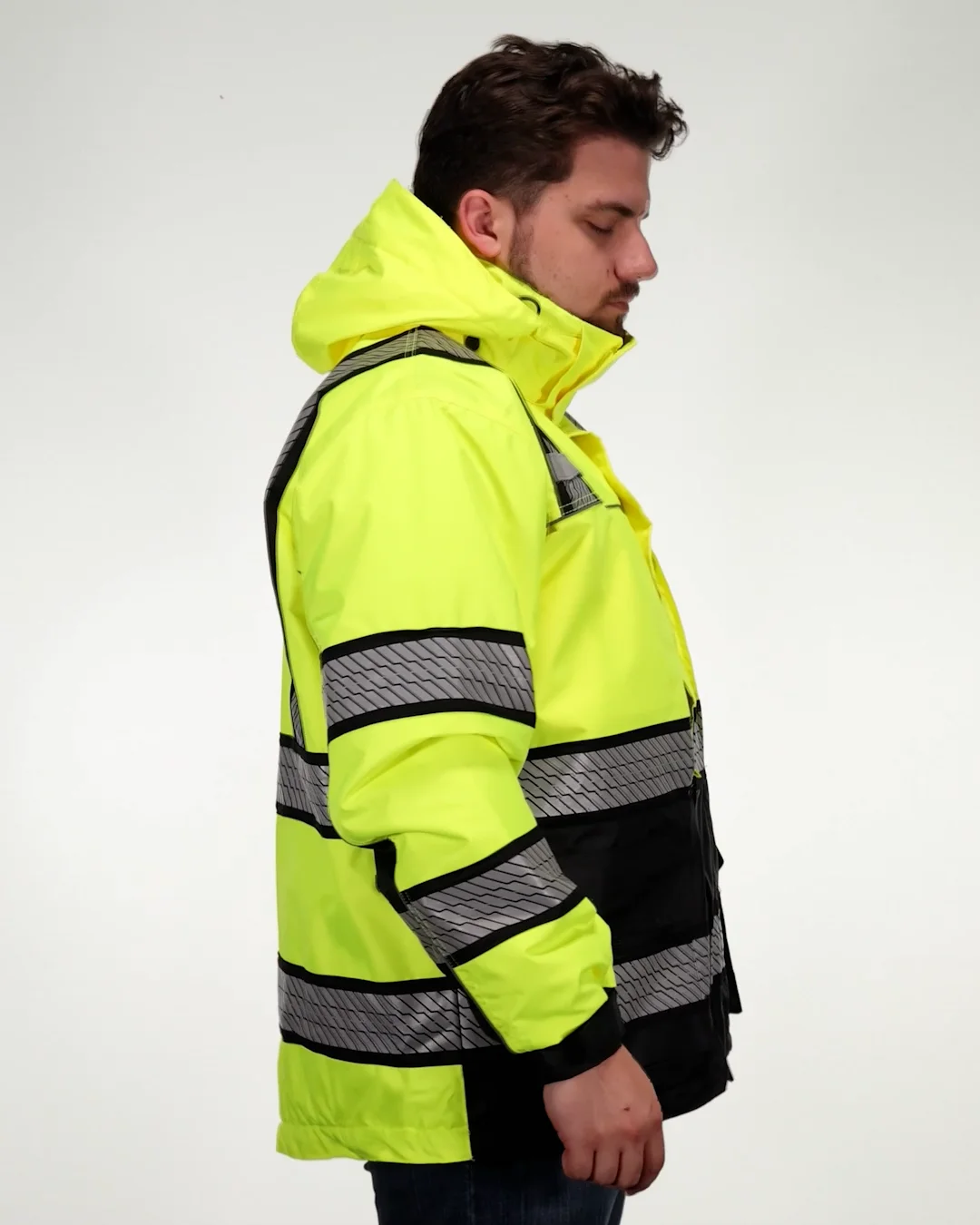 hi-gkiです GSS Onyx Series 8505 Safety 3-in-1 Ripstop Utility Parka Class 3