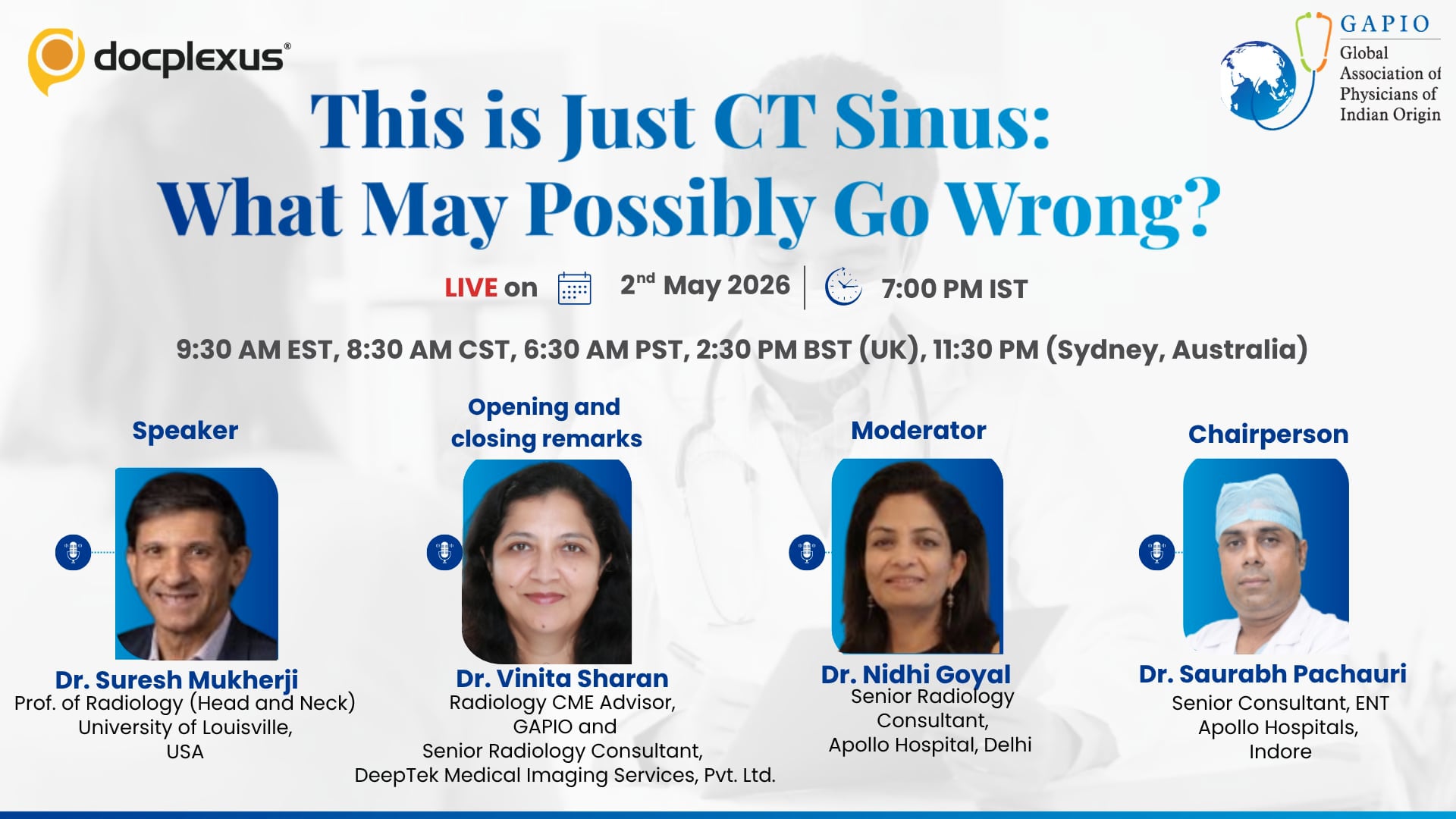 This is Just CT Sinus: What May Possibly Go Wrong?