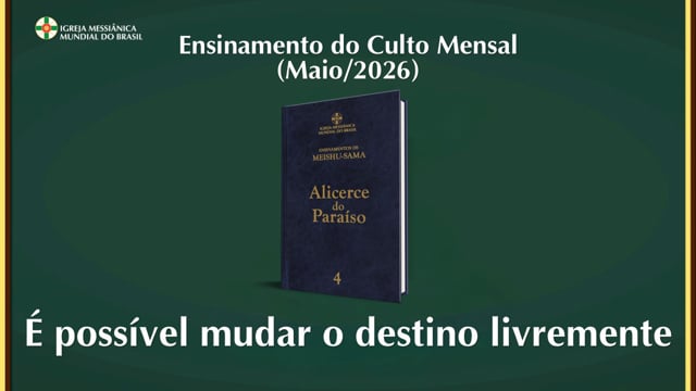 Capa do vídeo “Ensinamento do Culto Mensal de Agradecimento dedicado aos Pioneiros - Maio / 2026”