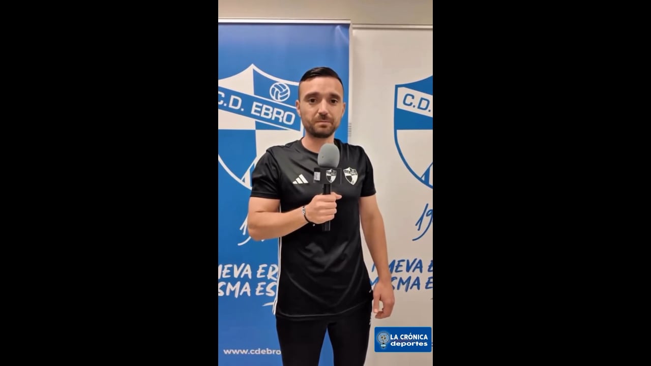 JAVIER GENOVÉS (Entrenador Ebro) CD Ebro 0-3 UD Logroñés / Jor. 34 - Segunda Rfef / Gr 2 / Fuente: Instagram CD Ebro