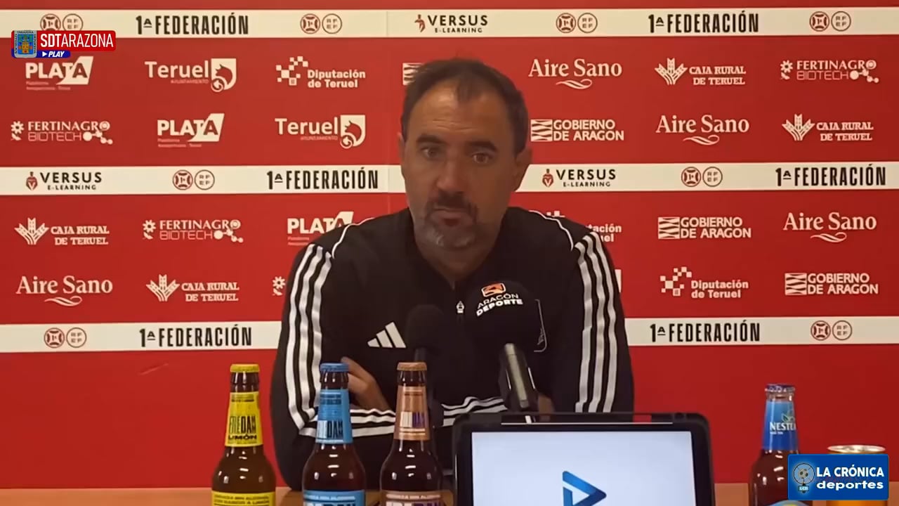 JUANMA BARRERO (Entrenador Tarazona) / CD Teruel 0-0 SD Tarazona / J35 - 1ª RFEF G2 / Fuente: SD Tarazona 