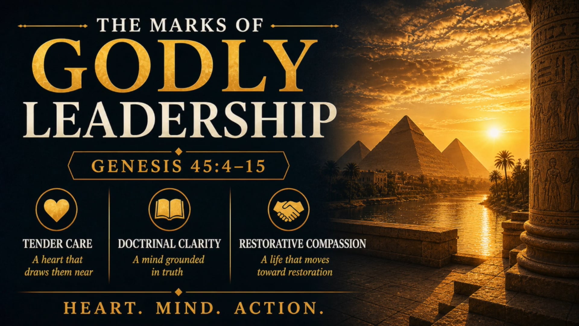 Genesis 45:4-15 (Mark's of Godly Leadership)