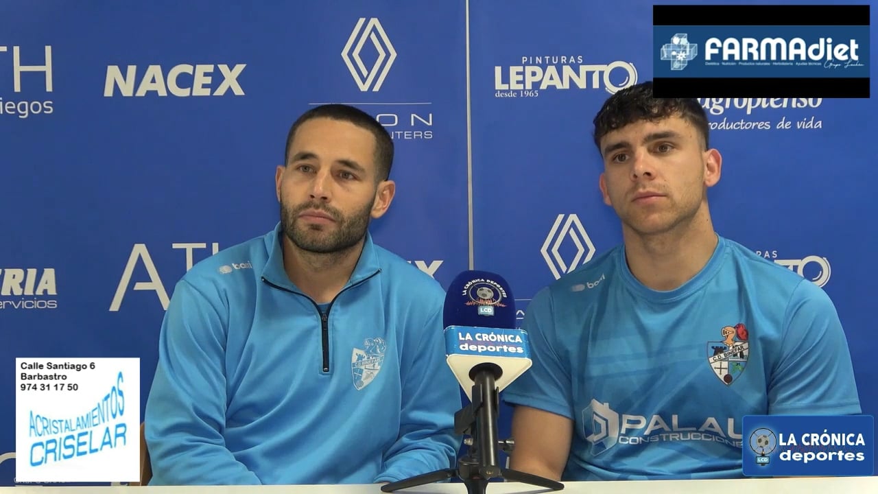 CHICHO BARRERA Y RAÚL SAMITIER (Jugadorer Bínefar) CD Binéfar 5-0 CD Utrillas / Jor. 33- Tercera RFEF
