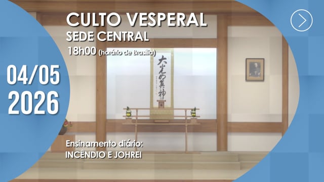 Capa do vídeo do “Culto Vesperal | Sede Central - 04/05/2026”.