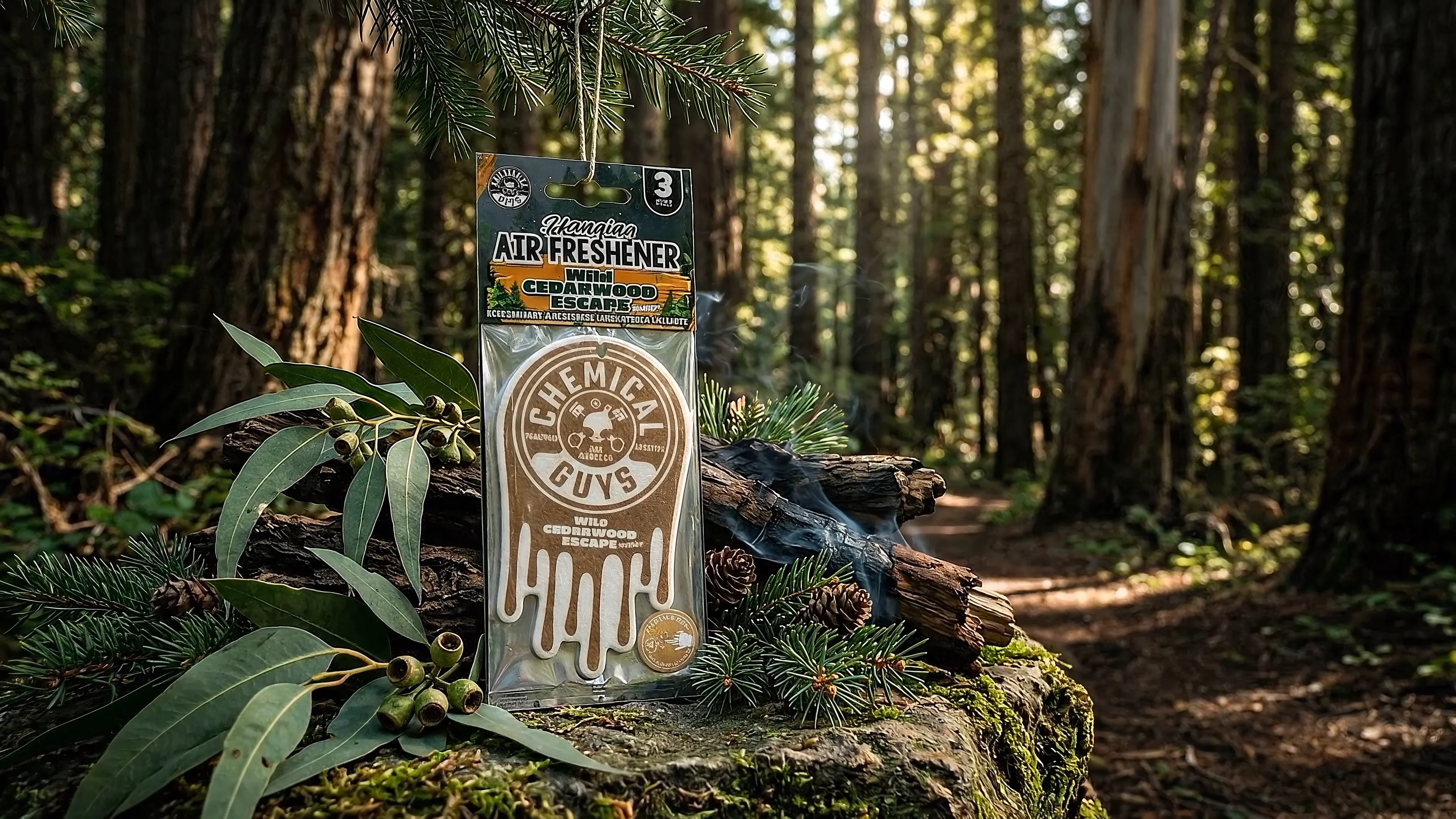 Wild Cedarwood Escape Hanging Air Freshener | Chemical Guys