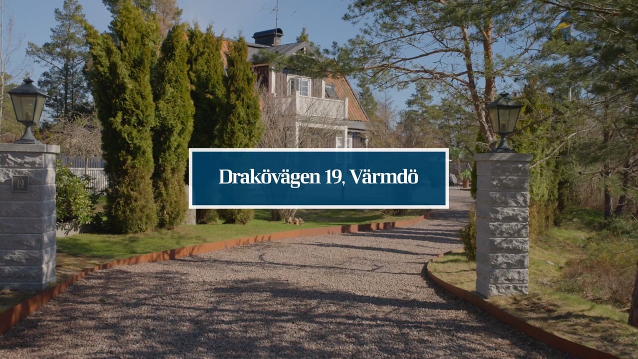 6 rum Vinterbonat fritidshus på Drakövägen 19 Björkvik Värmdö kommun - video