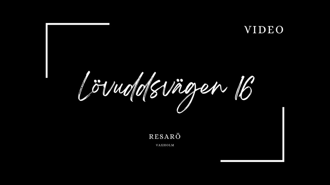 73 m² Villa på Lövuddsvägen 16 Resarö Vaxholms kommun - video