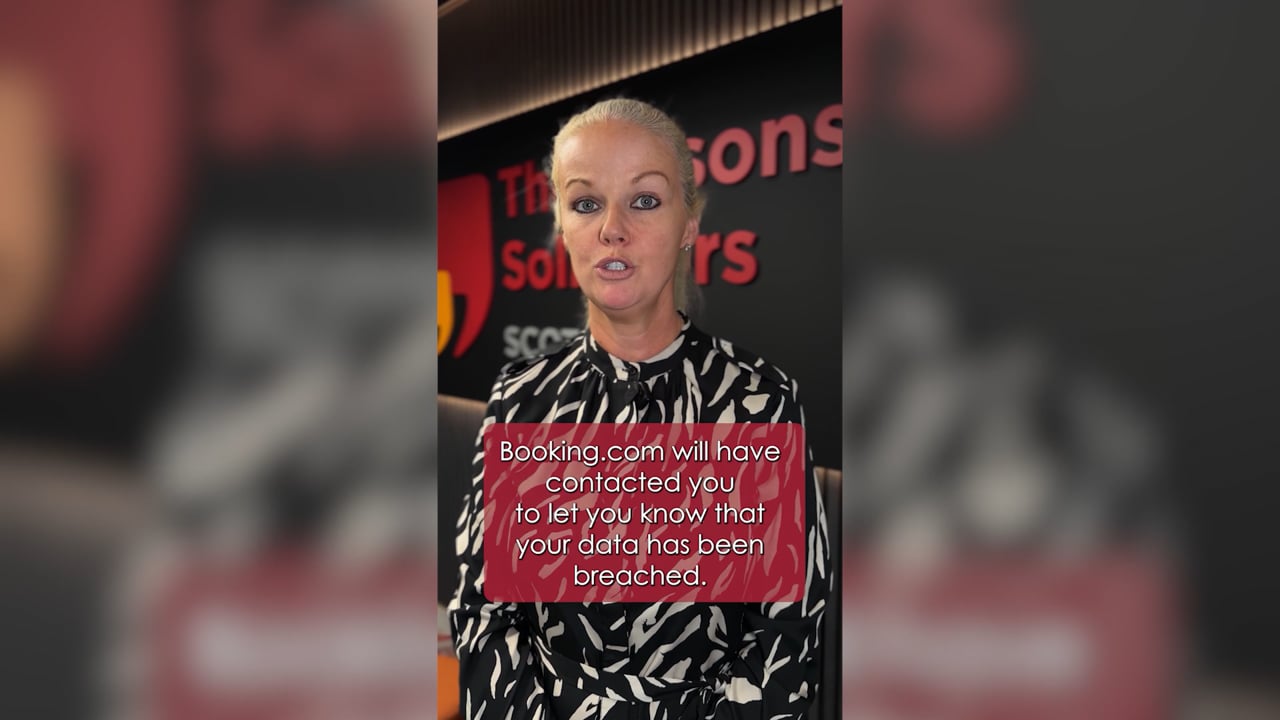Booking.com Data Breach Claims Scotland | Thompsons Solicitors