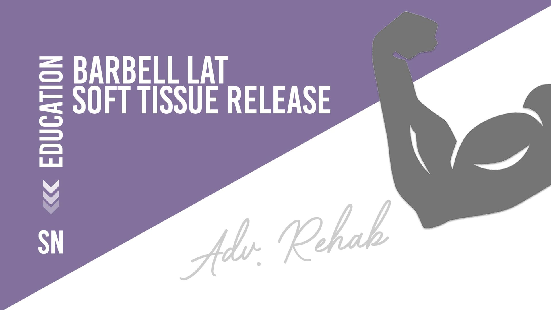 Barbell Lat Soft Tissue Release