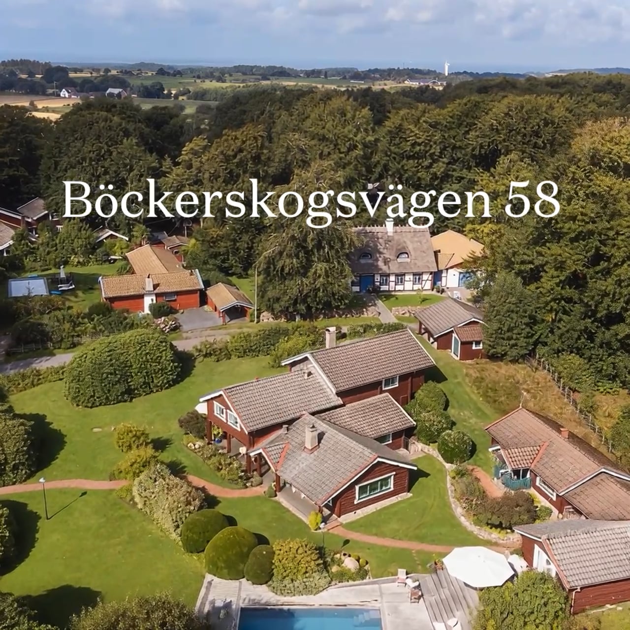 8 rum Villa på Böckerskogsvägen 58 Böckerskogen Båstads kommun - video