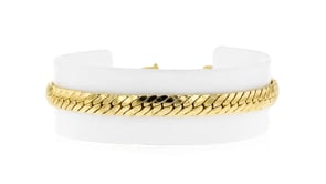 14kt Yellow Gold-Plated Cuban-Link Bracelet