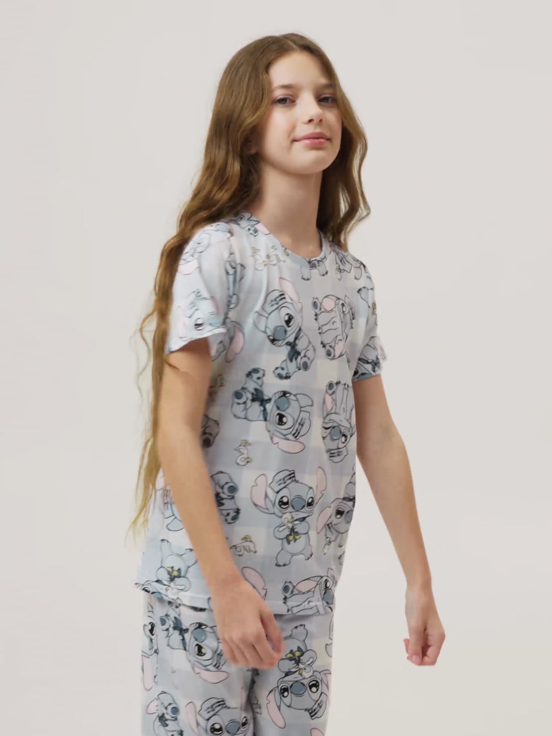 סט פיג’מה קצרה STITCH
