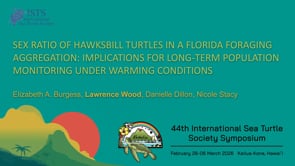 SEX RATIO OF HAWKSBILL TURTLES IN A FLORIDA FORAGING AGGREGATION: IMPLICATIONS FOR LONG-TERM POPULATION MONITORING UNDER WARMING CONDITIONS