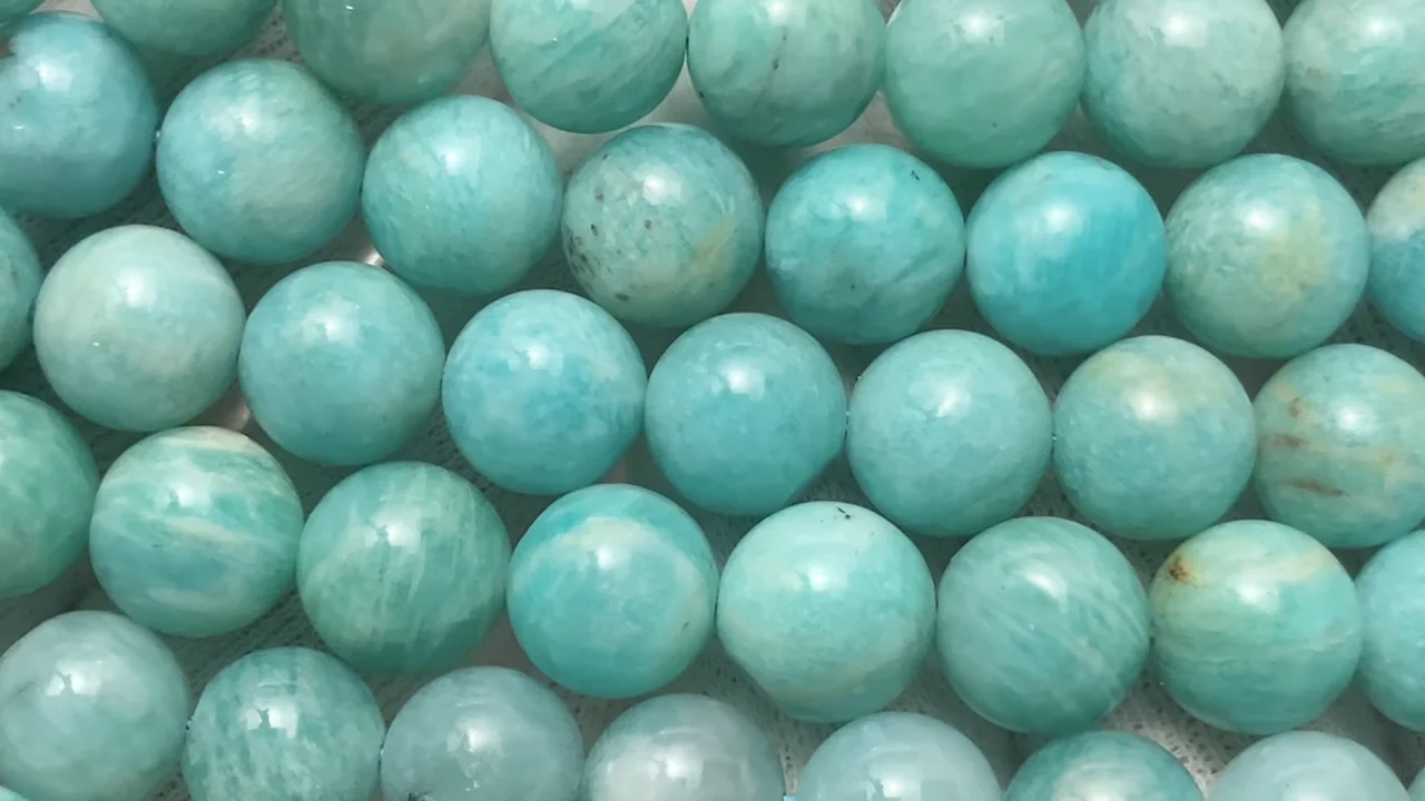 アマゾナイト ラウンド10mm 半連/1連｜天然石ビーズの卸問屋・通販