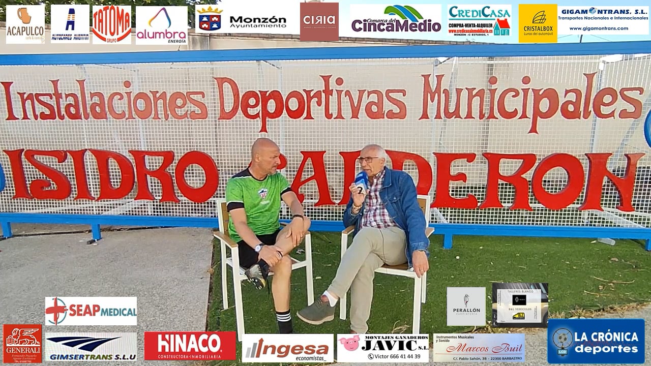 ISMAEL  MARIANI ( ENTRENADOR AT.MONZÓN )  PREVIA  AT.MONZÓN ALUMBRA-CD CUARTE   3ª RFEF  ÚLTIMA  Y DECISIVA JORNADA