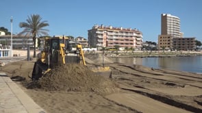 L'Escala comença a condicionar les platges, on només tornaran a funcionar els rentapeus