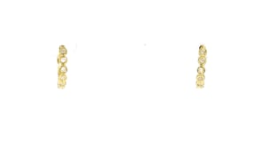 .10 ct. t.w. Diamond Hoop Earrings in 18kt Gold Over Sterling