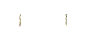 Lab-Grown Diamond Hoop Earrings in 10kt Yellow Gold