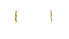 Italian 10kt Yellow Gold Flat Hoop Earrings