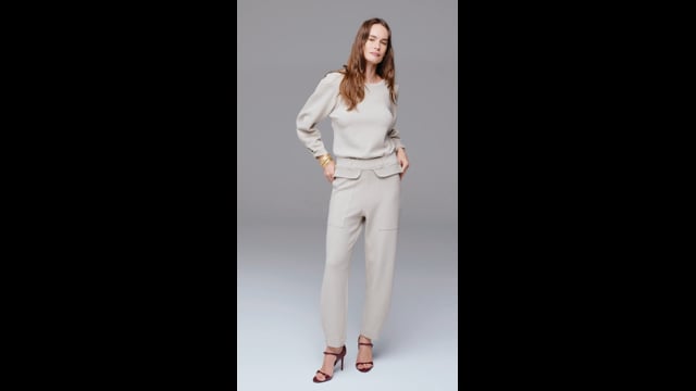 Calça Malha Boucle Gelo Wchy