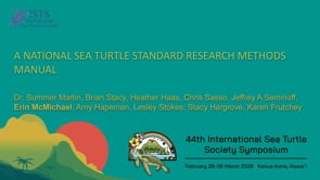 A NATIONAL SEA TURTLE STANDARD RESEARCH METHODS MANUAL