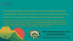 BUILDING BRIDGES FOR CONSERVATION: STRENGTHENING COMMUNITY PARTICIPATION OF A NEW MARINE PROTECTED AREA IN EL SALVADOR: LESSONS FROM PUNTA AMAPALA