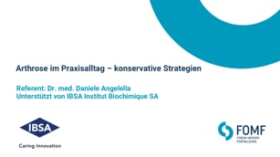 Arthrose im Praxisalltag – konservative Strategien