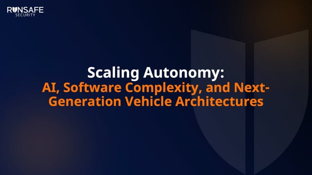 Scaling autonomy: AI, software complexity, and next-generation vehicle architectures