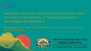 FROM AWE TO ACTION: HOW ECOTOURISTS CONNECT WITH SEA TURTLE CONSERVATION AT THE WORLD’S DENSEST LEATHERBACK NESTING BEACH