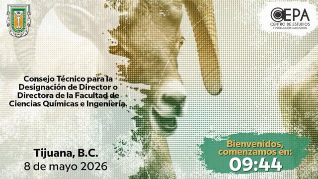 Sesión de Consejo Técnico para la Designación de Director de la Fac. de Cs. Químicas e Ingeniería.