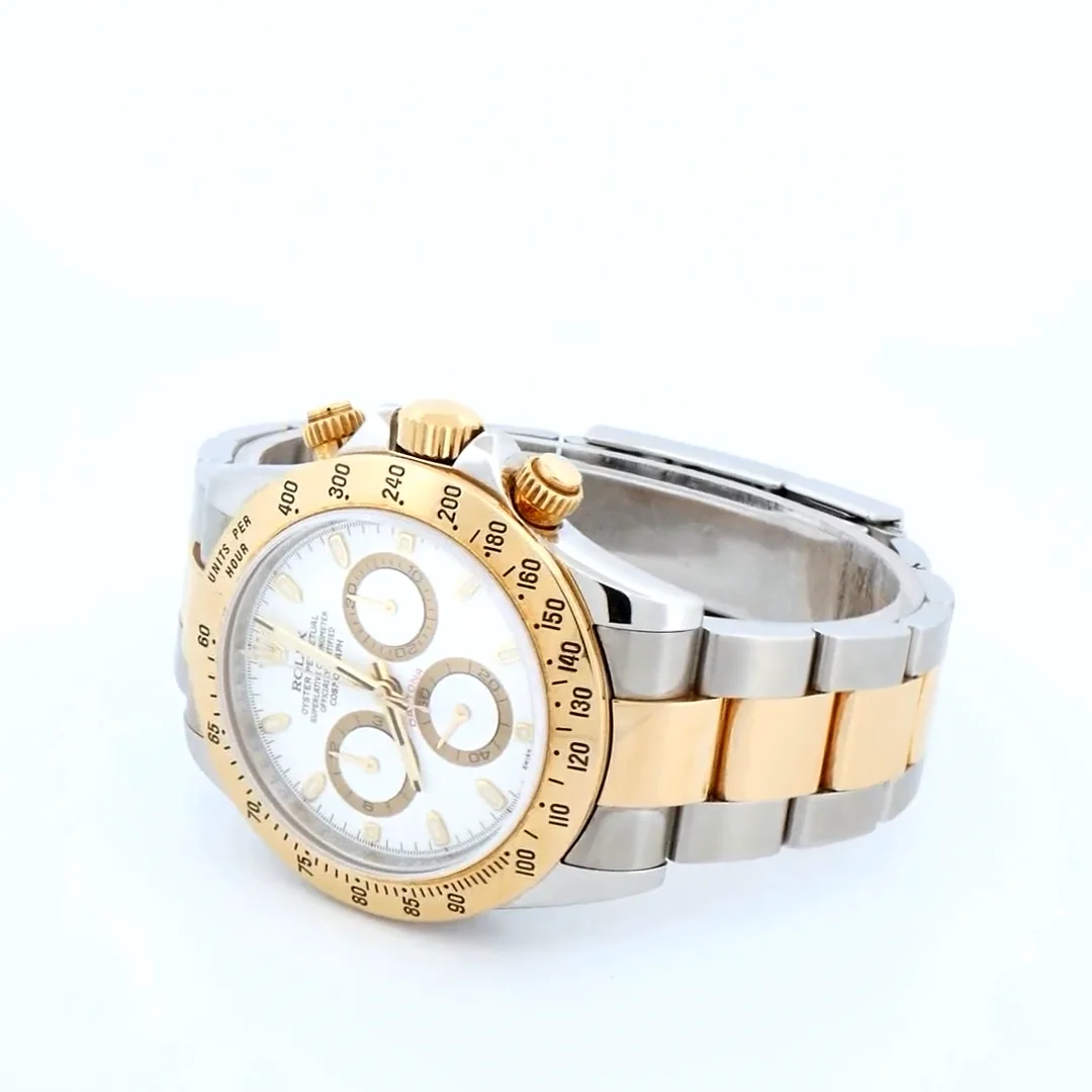 スタッドレス Preowned Rolex Daytona 116523 18k & steel 40mm W530092 | Gray & Sons