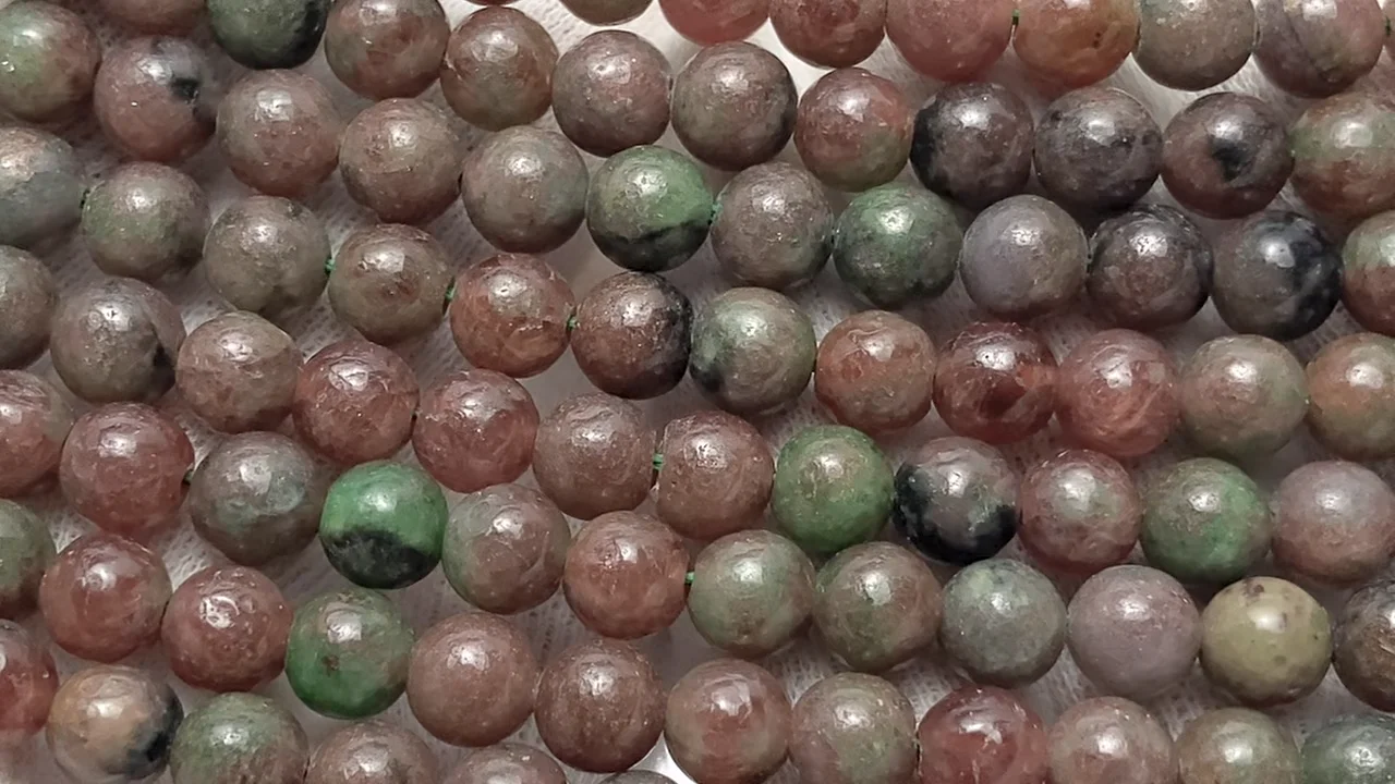 エクロジャイト ラウンド6mm ｜天然石ビーズの卸問屋・通販ケンケン