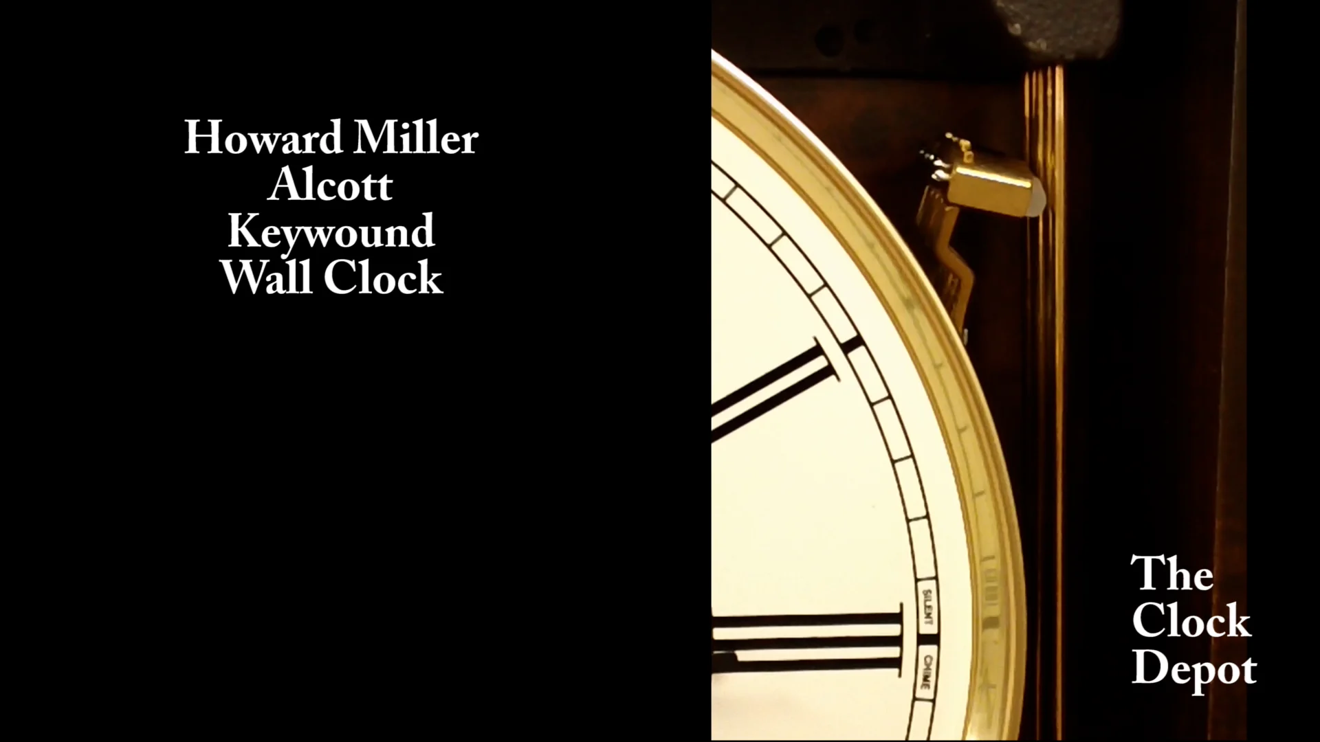 Howard Miller Alcott 613-229 Key Wound Wall Clock - The Clock Depot