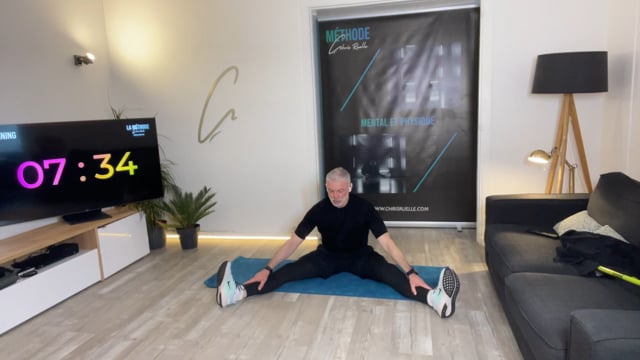 Séance 3 tiers (cardio/bâton/stretch) 09/05/26