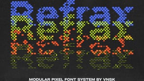 Refrax: Modular Pixel Font System, a Sans Serif Font by Anastasiia VNSK (Thumbnail 14 of 14)