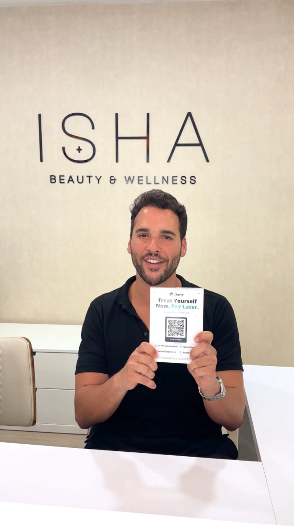 Watch Nadav, Co-Founder of ISHA Beauty and Wellness, share how Cherry Payment Plans grew their practice since day one with 0% interest options clients love.