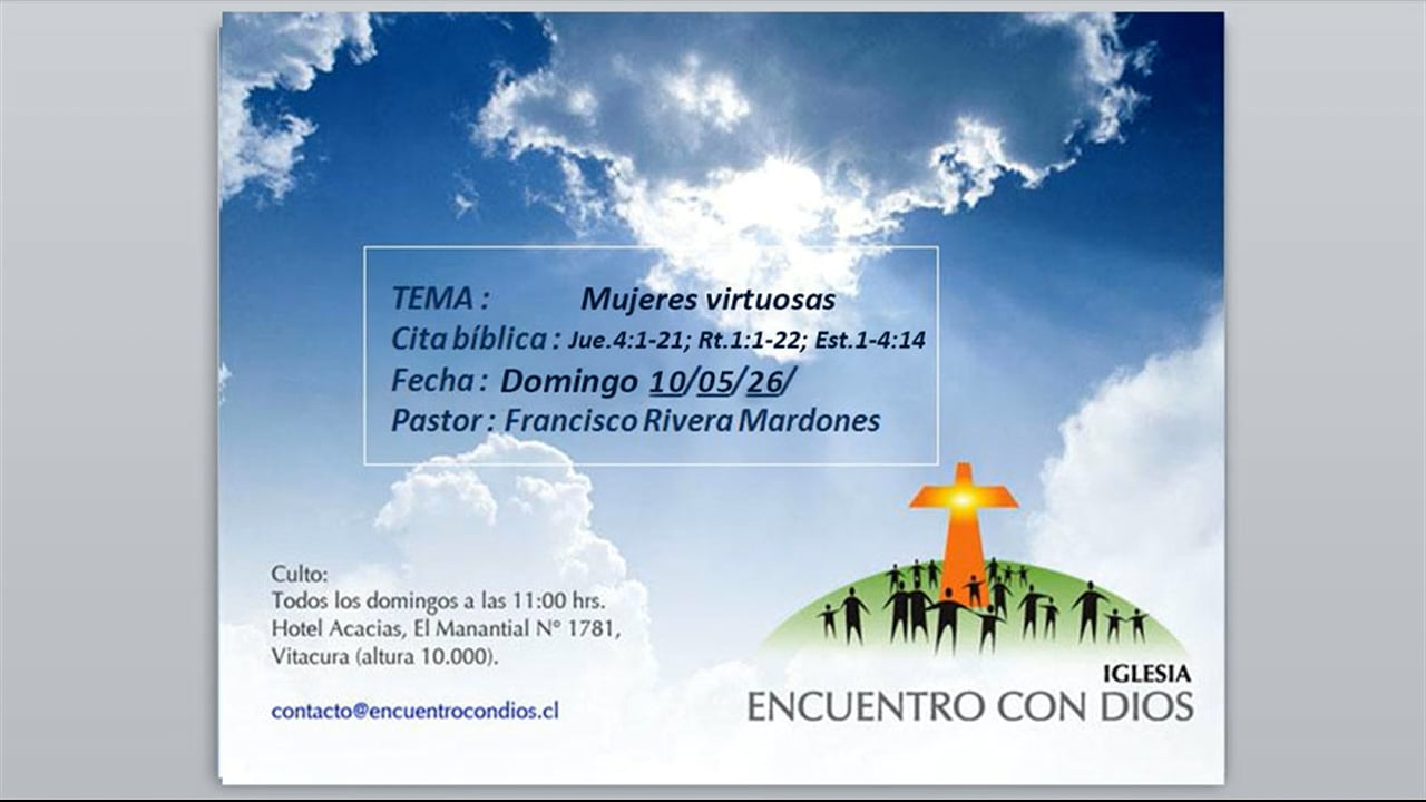 Mujeres virtuosas. Pastor Francisco J. Rivera Mardones.