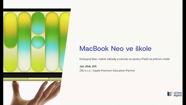 MacBook Neo ve škole
