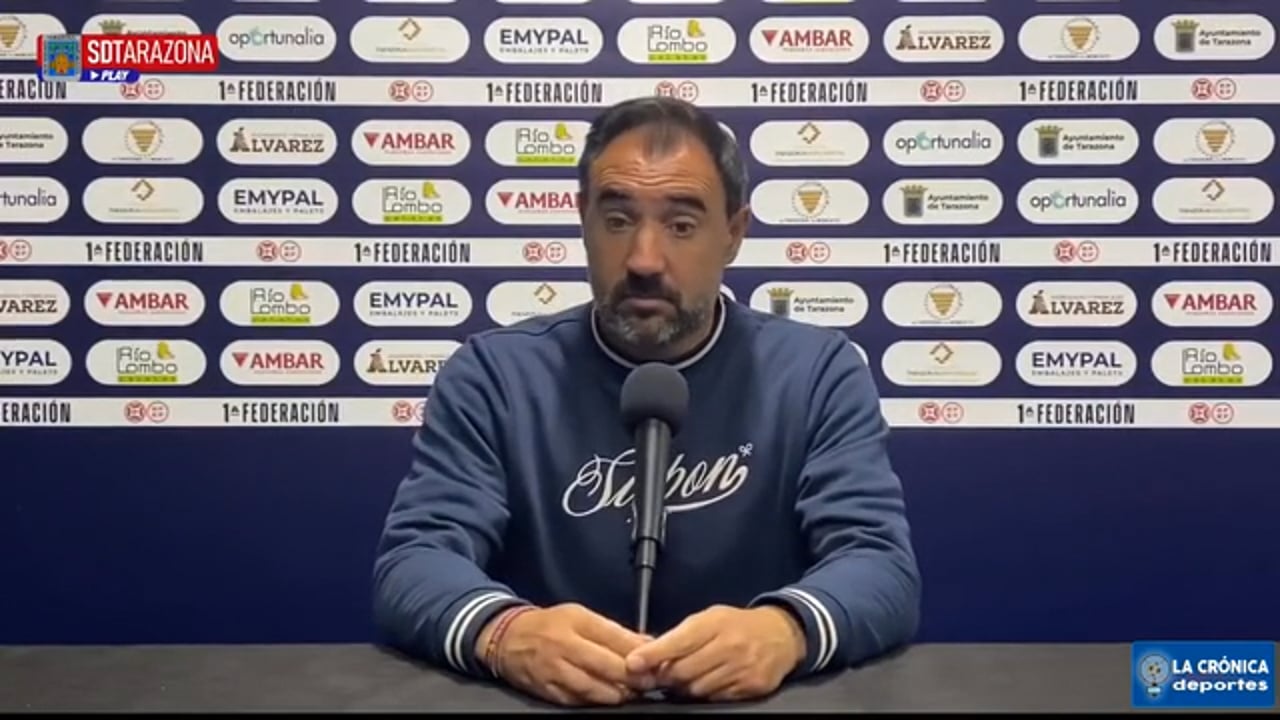 JUANMA BARRERO (Entrenador Tarazona) SD Tarazona 2-0 Nástic de Tarragona / J36 - 1ª RFEF G2 / Fuente: SD Tarazona